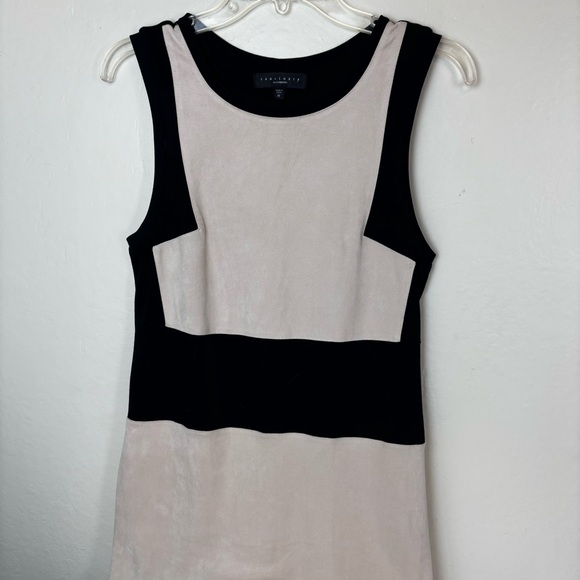 FINAL SALE-Sanctuary Clothing--sueded look -black & cream color-block body con… - Picture 2 of 10